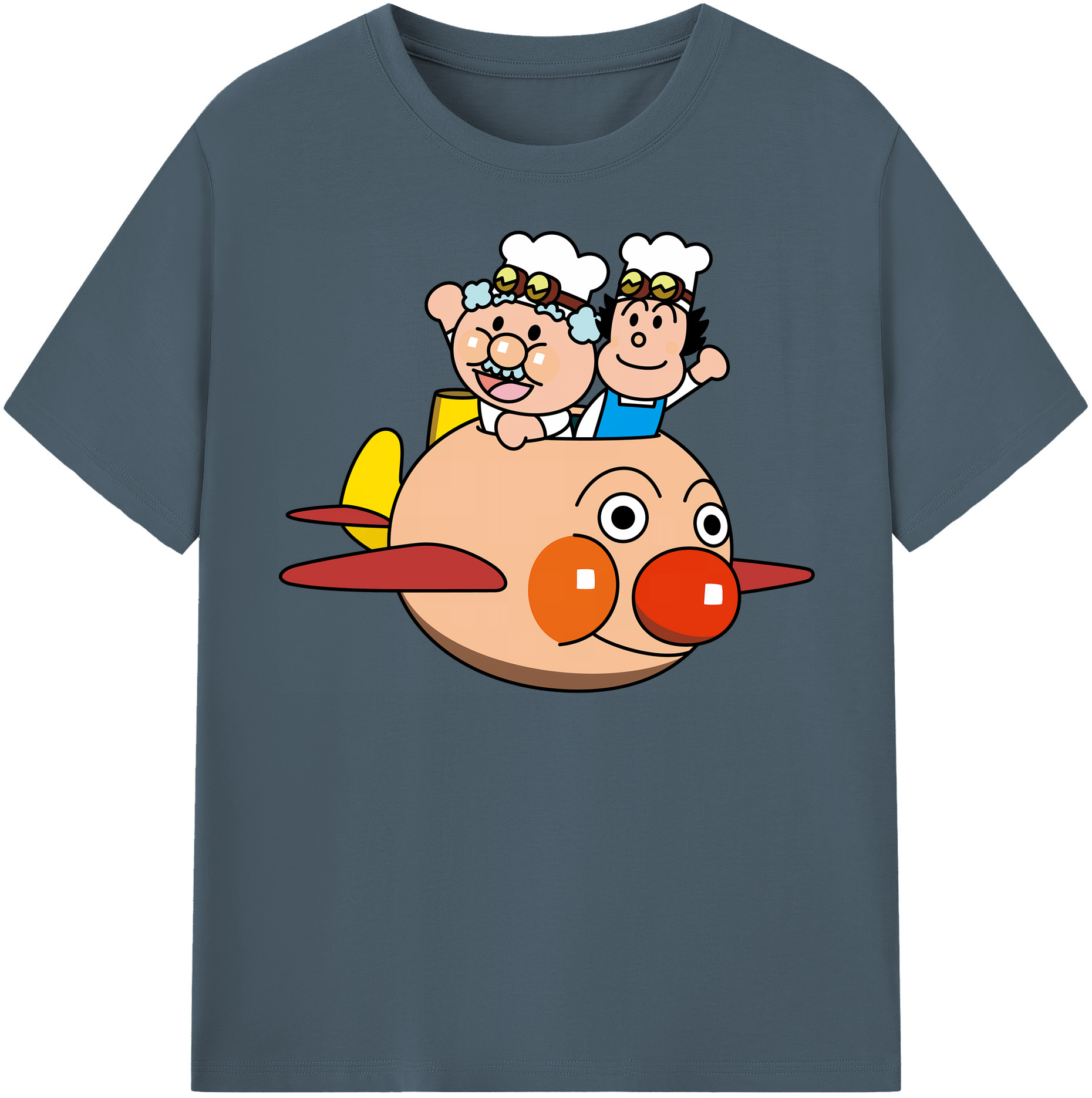 （画像用） アンパンマン Anpanman 綿100％半袖Tシャツ（フロントプリント）